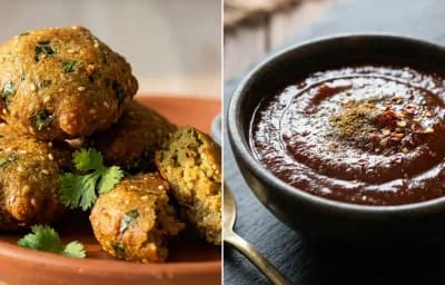 Bajra Vada with Tamarind Chutney