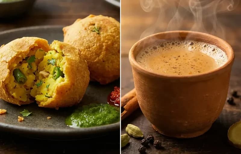 Batata Vada with Masala Chai