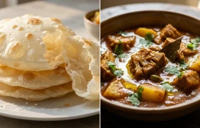 Bengali Luchi with Echorer Dalna