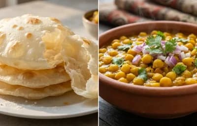 Bengali Luchi with Ghugni