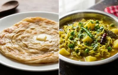 Bengali Porota with Bandhakopir Torkari