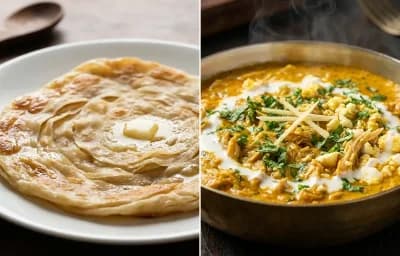 Bengali Porota with Chicken Bharta