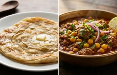 Bengali Porota with Keema Ghugni