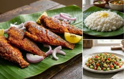 Bengali-Style Fish Fry Thali