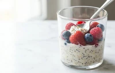 Berry and Chia Overnight Oats