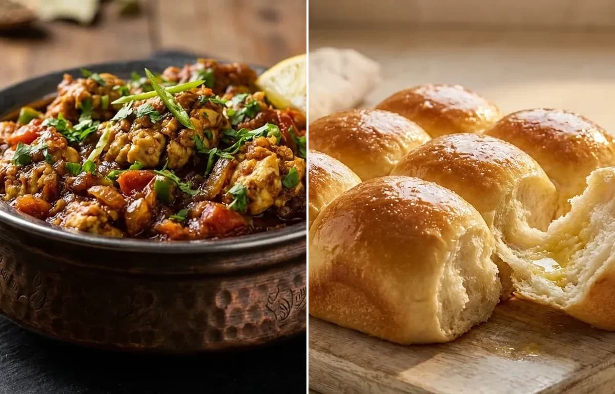 Bheja Masala Fry with Ladi Pav