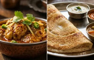 Bheja Masala with Dosa