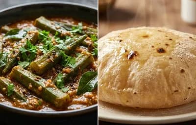 Bhendi ka Salan with Phulka