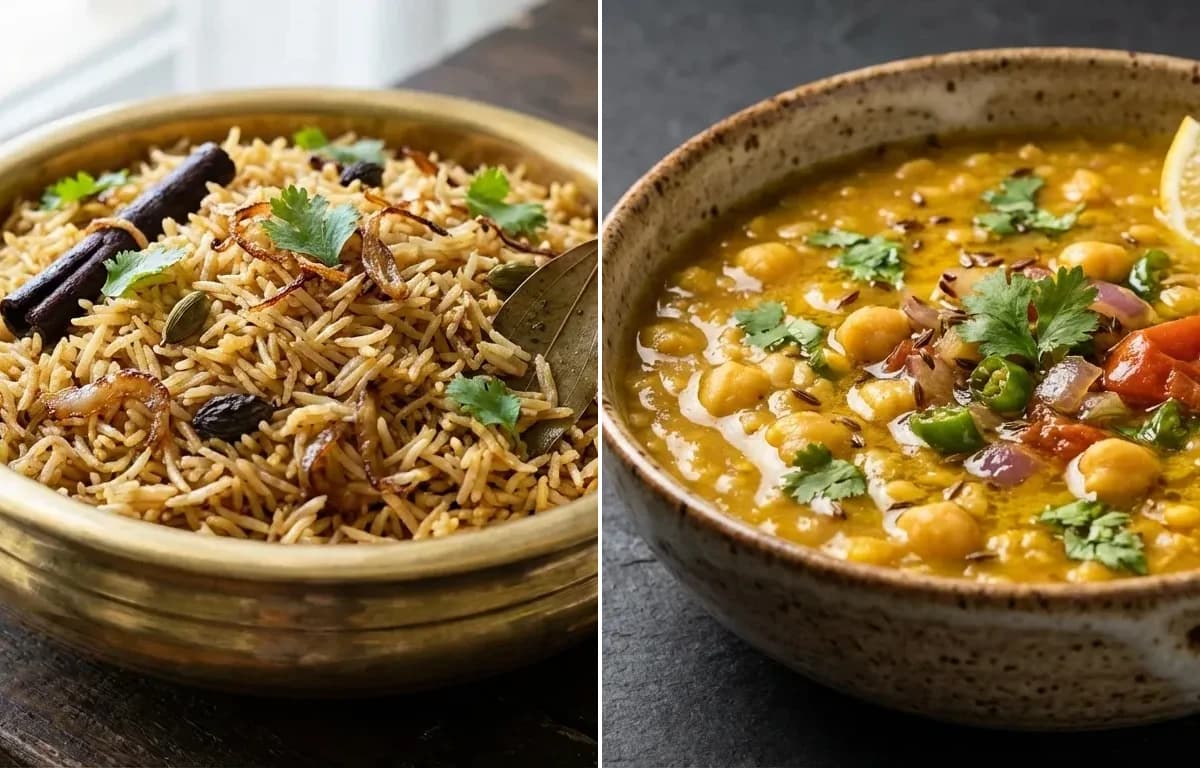 Bhuga Chawal with Tidali Dal