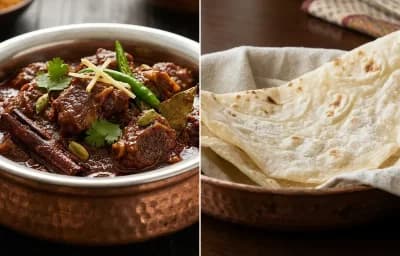 Bhuna Gosht with Roomali Roti