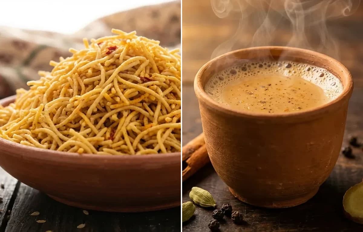 Bikaneri Bhujia with Masala Chai
