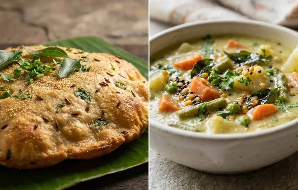 Biscuit Roti with Vegetable Sagu
