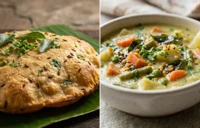 Biscuit Roti with Vegetable Sagu