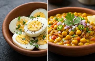 Boiled Anda with Ghuguni