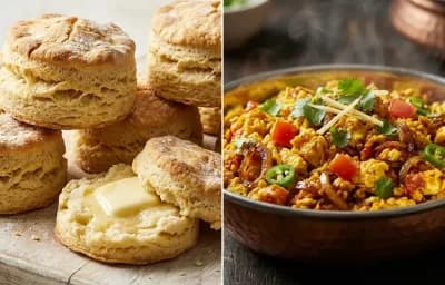 Buttermilk Biscuits with Anda Bhurji
