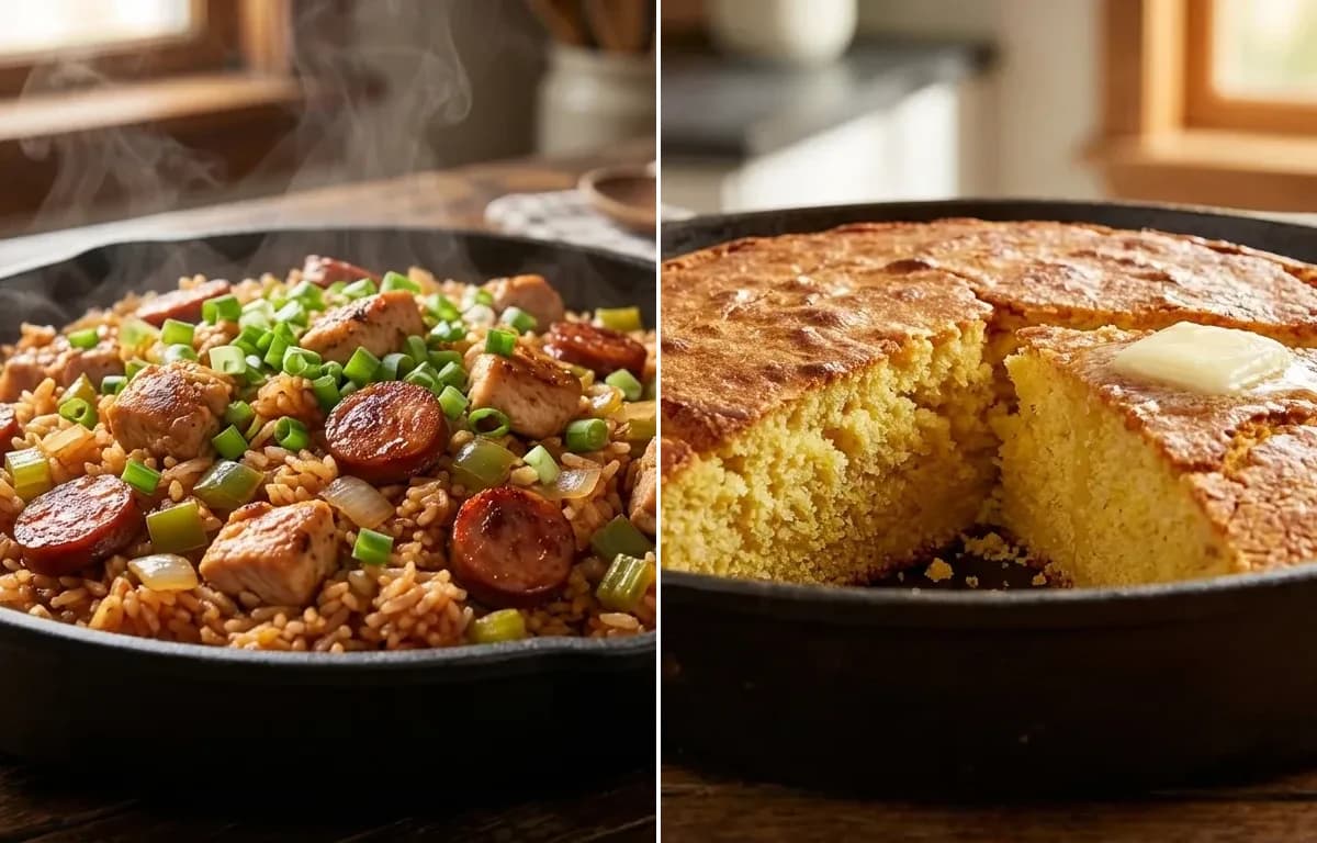 Cajun Jambalaya with Cornbread