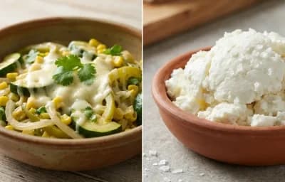 Calabacitas con Maiz with Queso Fresco