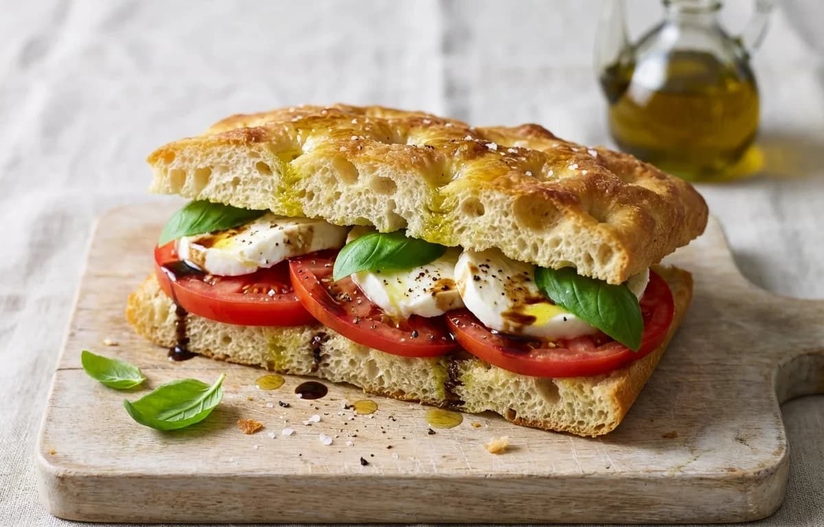Caprese Focaccia Sandwich