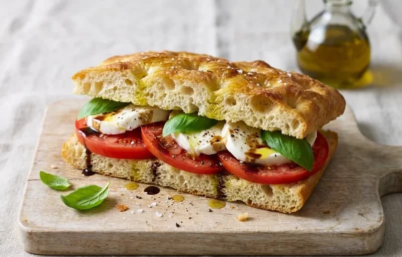 Caprese Focaccia Sandwich