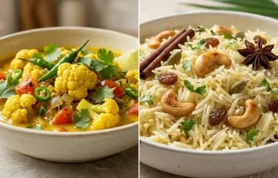 Cauliflower Caldin with Goan Coconut Rice