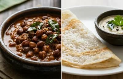 Chana Gashi with Neer Dosa