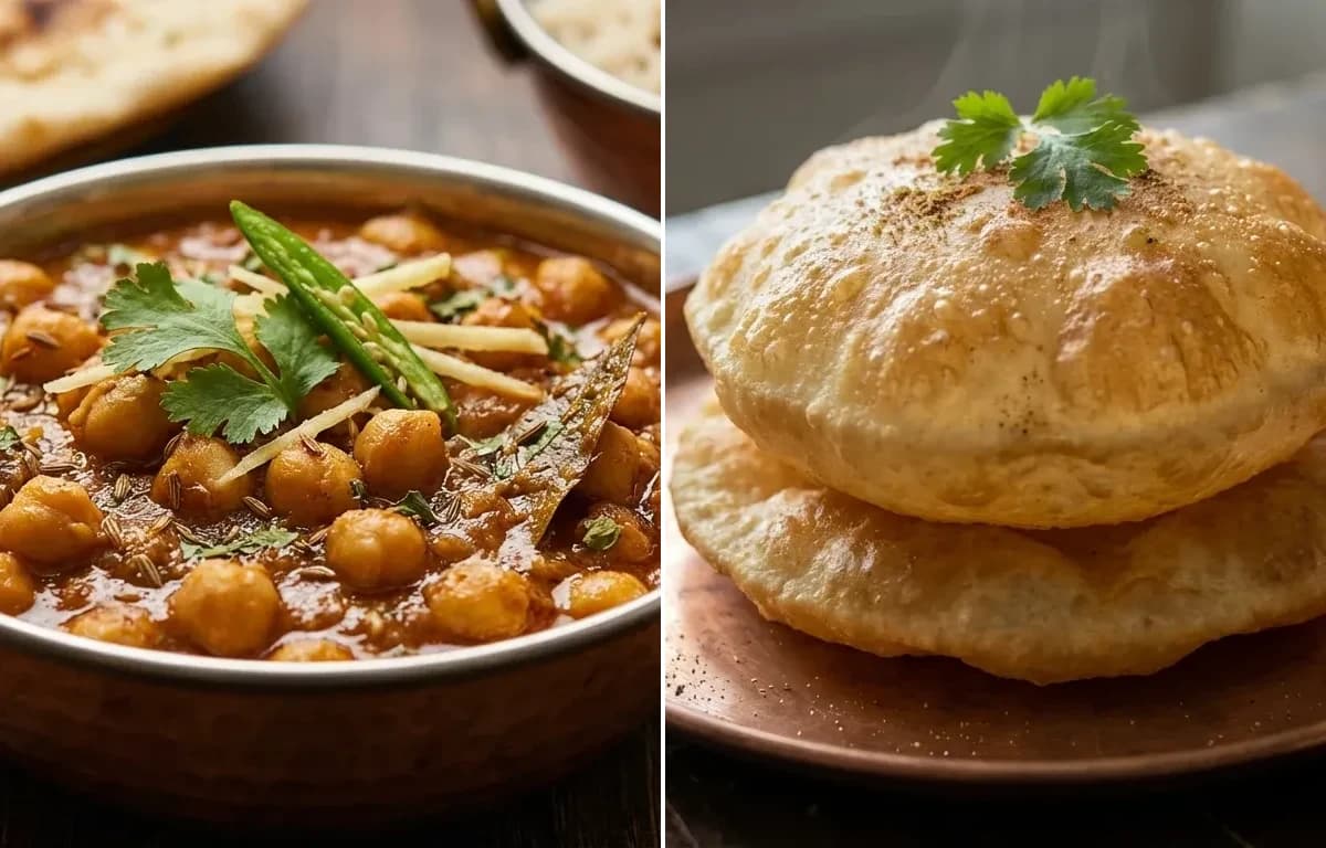 Chana Masala with Bhature