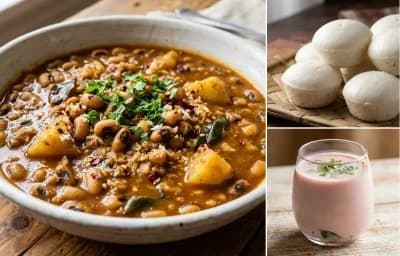 Chavali Tonak with Goan Sannas and Sol Kadhi