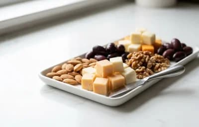 Cheese Nuts and Olives Platter