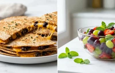 Cheese Quesadillas with Black Beans