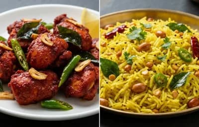 Chicken 65 with Lemon Rice