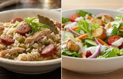 Chicken Bog with Side Salad
