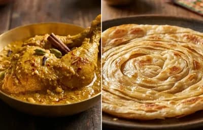 Chicken Chaap with Laccha Paratha