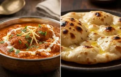 Chicken Changezi with Khamiri Roti