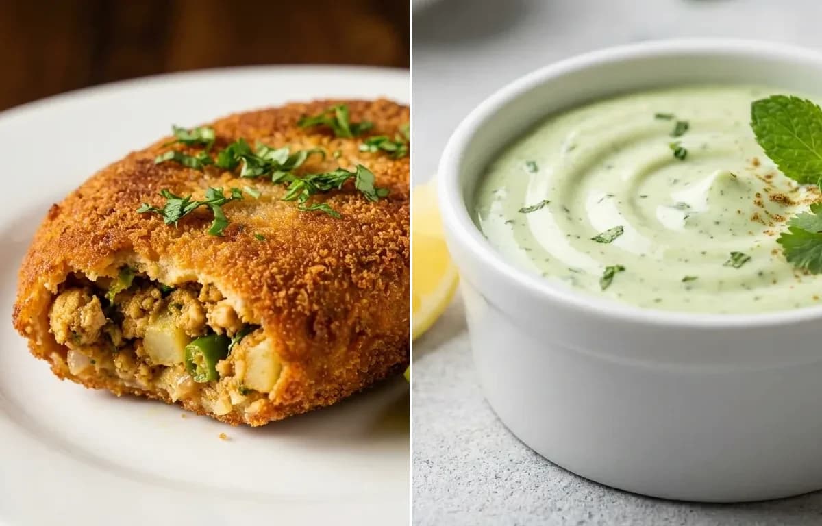 Chicken Cutlet with Mint Mayo