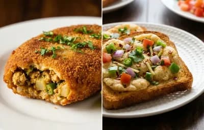 Chicken Cutlet with Suji Toast