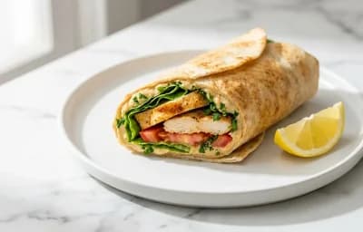 Chicken Hummus Wrap