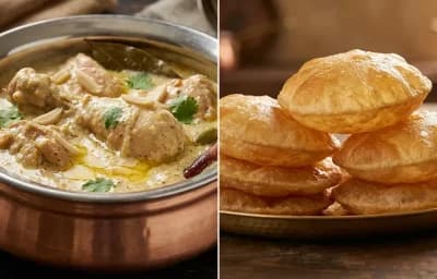Chicken Korma with Puri