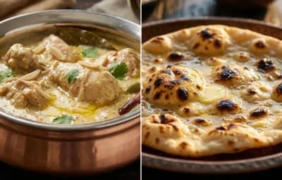 Chicken Korma with Tandoori Roti