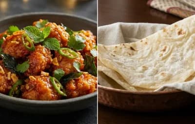 Chicken Majestic with Roomali Roti