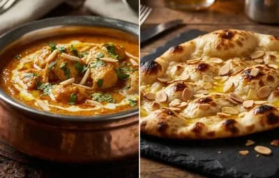 Chicken Pasanda with Badami Naan