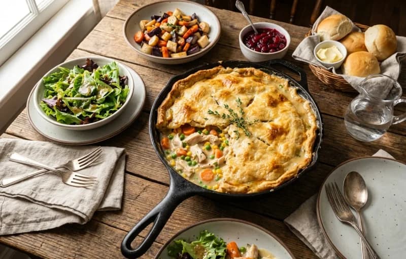 Chicken Pot Pie Skillet