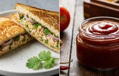 Chicken Sandwich with Tomato Ketchup