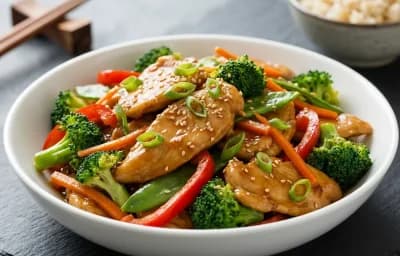 Chicken Stir-Fry with Quinoa