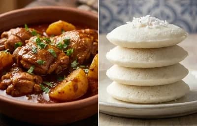 Chicken Vindaloo with Goan Sanna