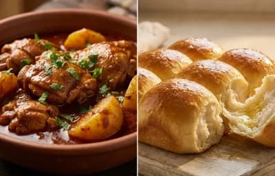 Chicken Vindaloo with Ladi Pav