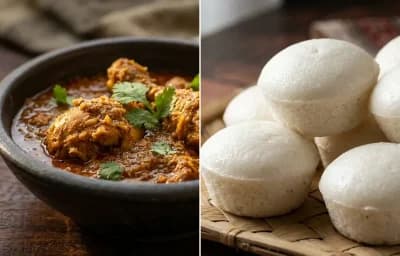 Chicken Xacuti with Goan Sannas