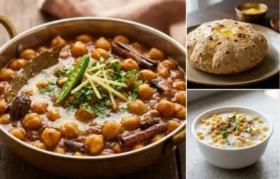 Chole + Phulka + Boondi raita