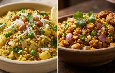 Chuda Upma with Badi Chura