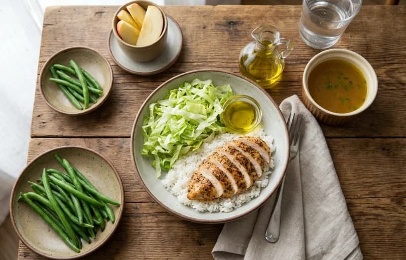 Simple Chicken and Rice Bowl