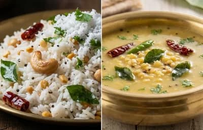 Coconut Rice with Dal Thoy